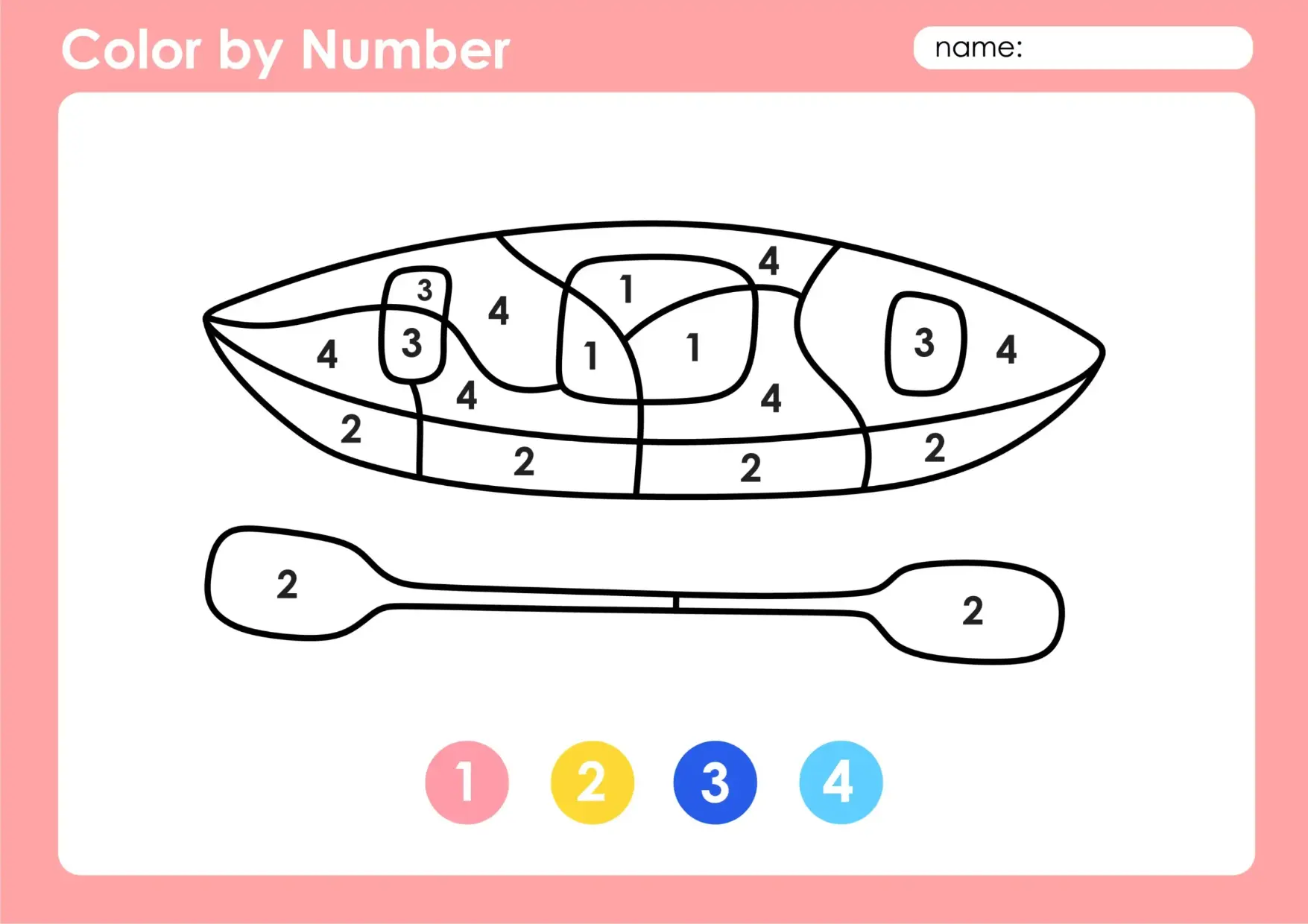Free Color By Numbers Picture