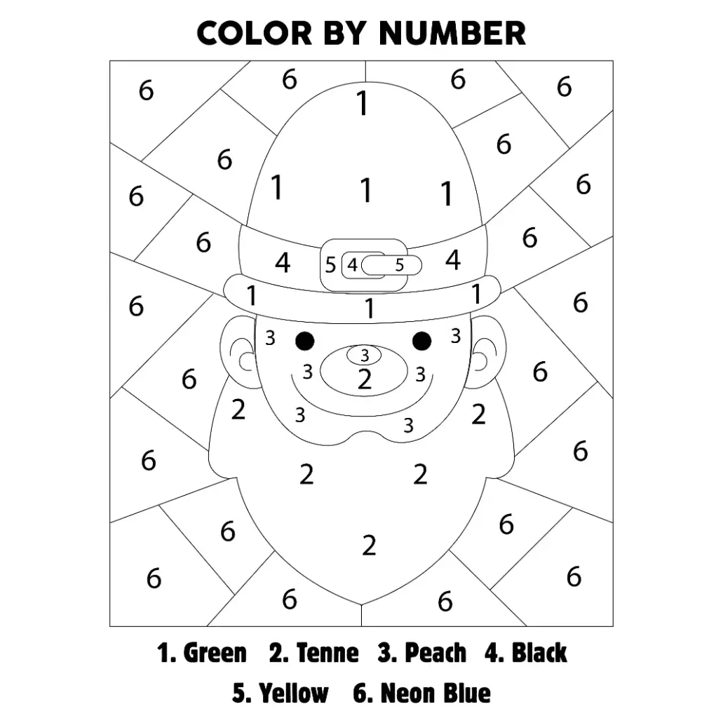 Free Color By Numbers Picture