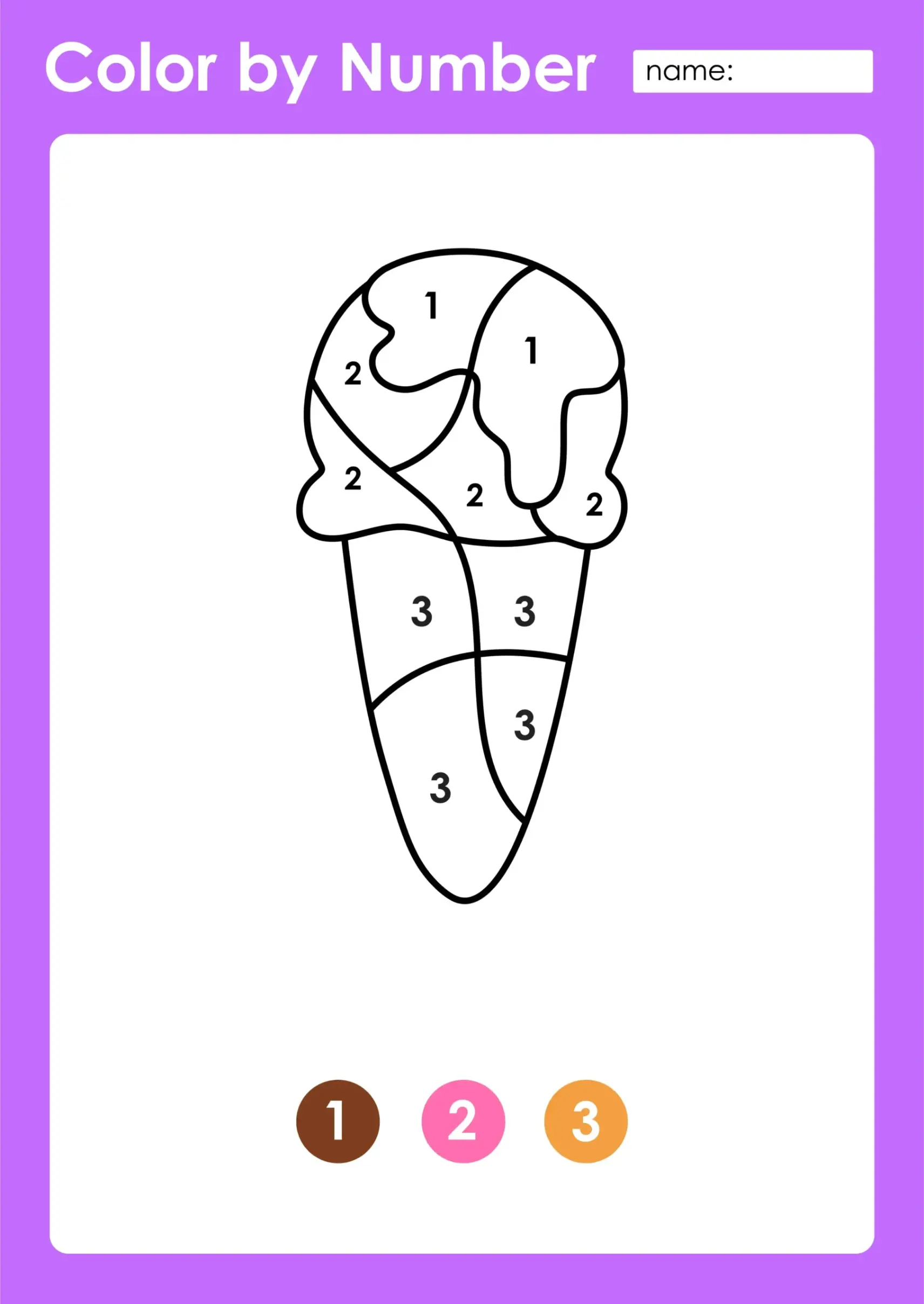 Free Color By Numbers Picture