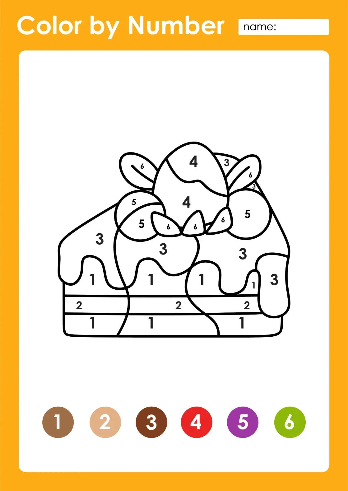 Free Color By Numbers Picture
