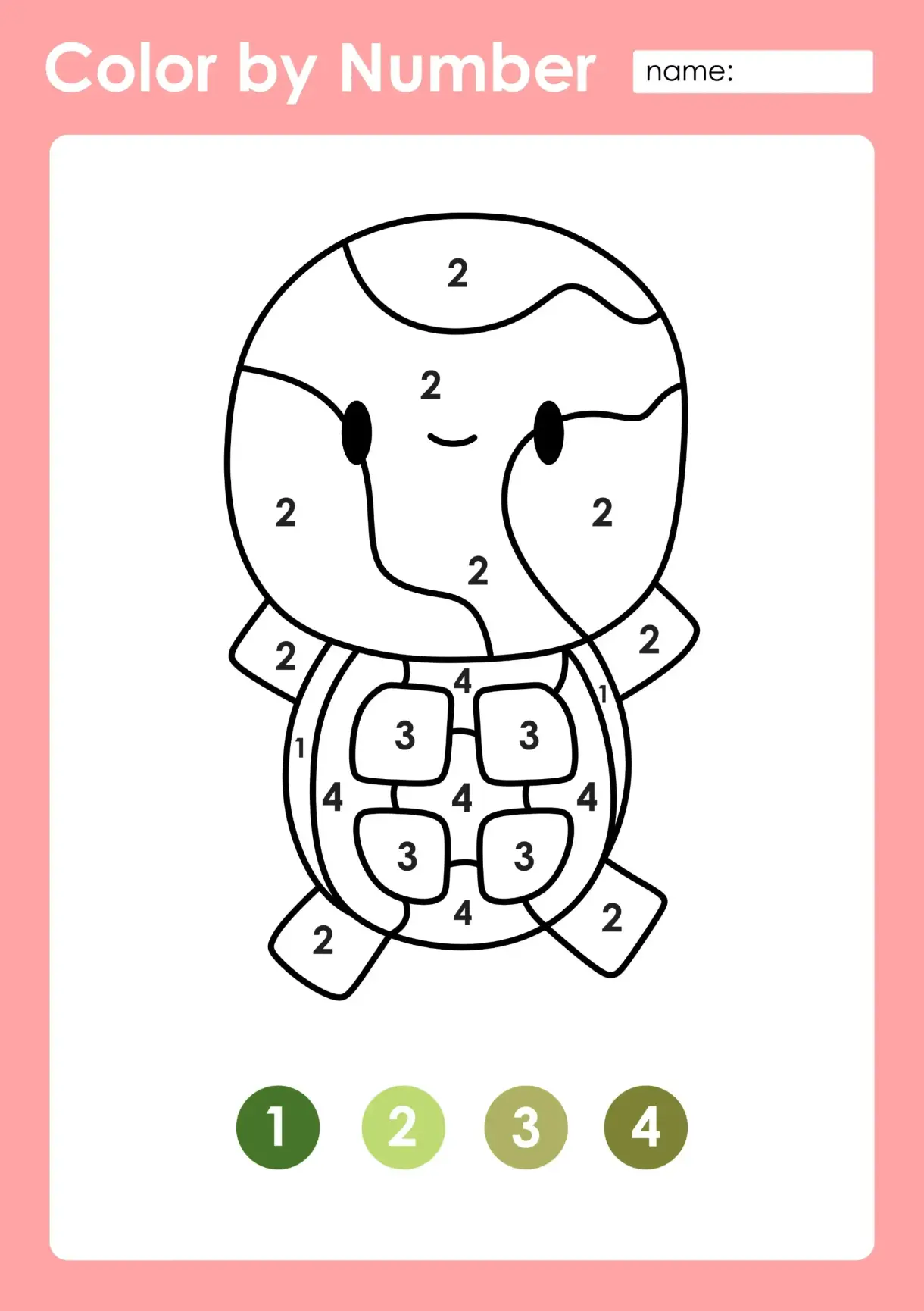 Free Color By Numbers Picture