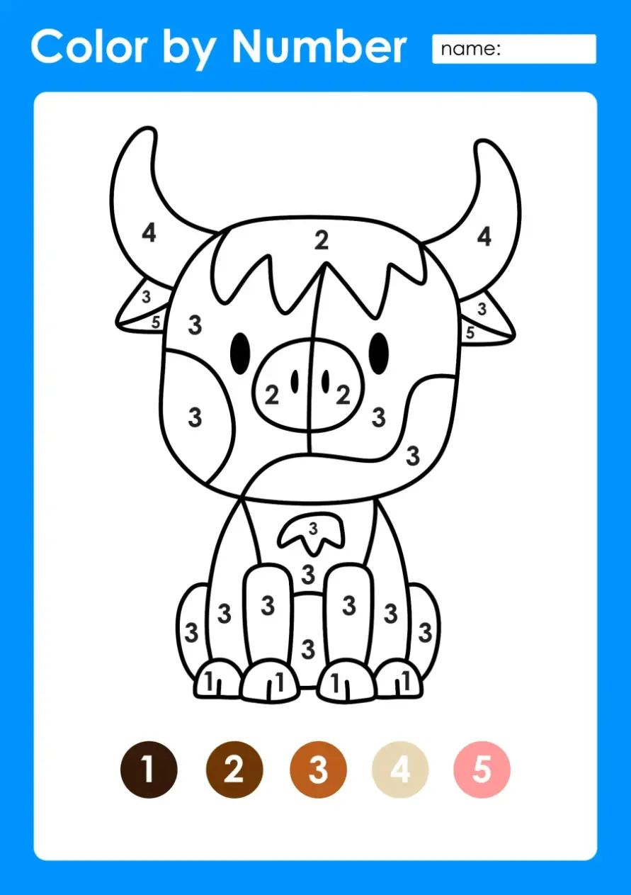 Free Color By Numbers Picture