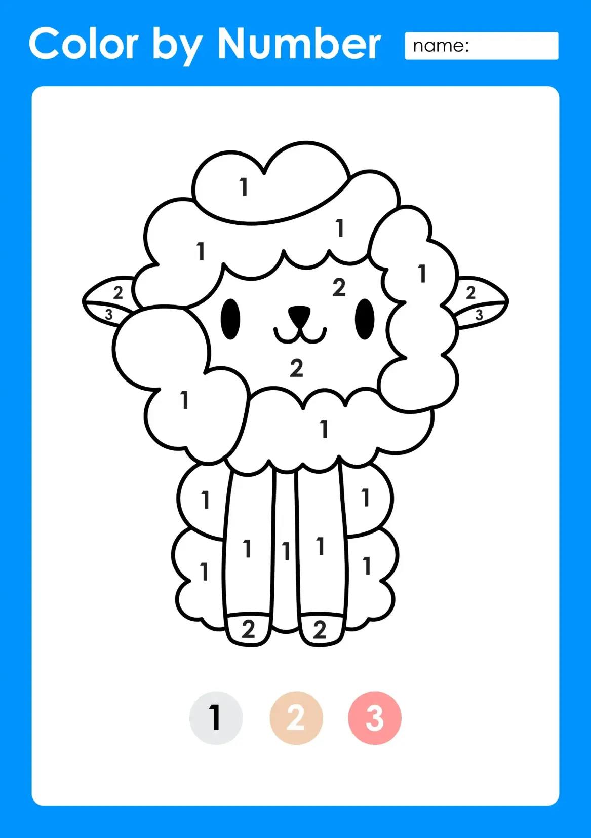 Free Color By Numbers Picture