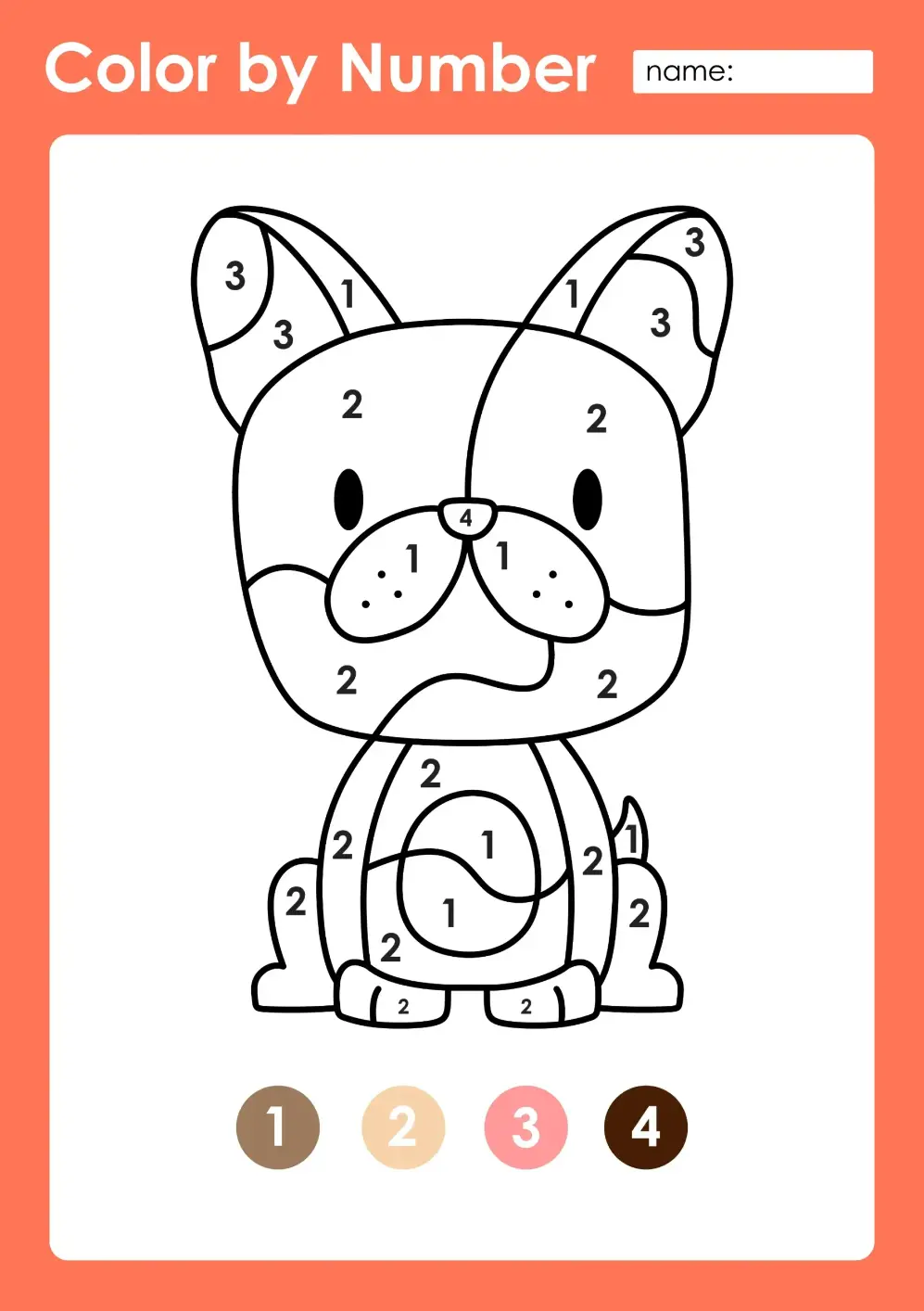 Free Color By Numbers Picture