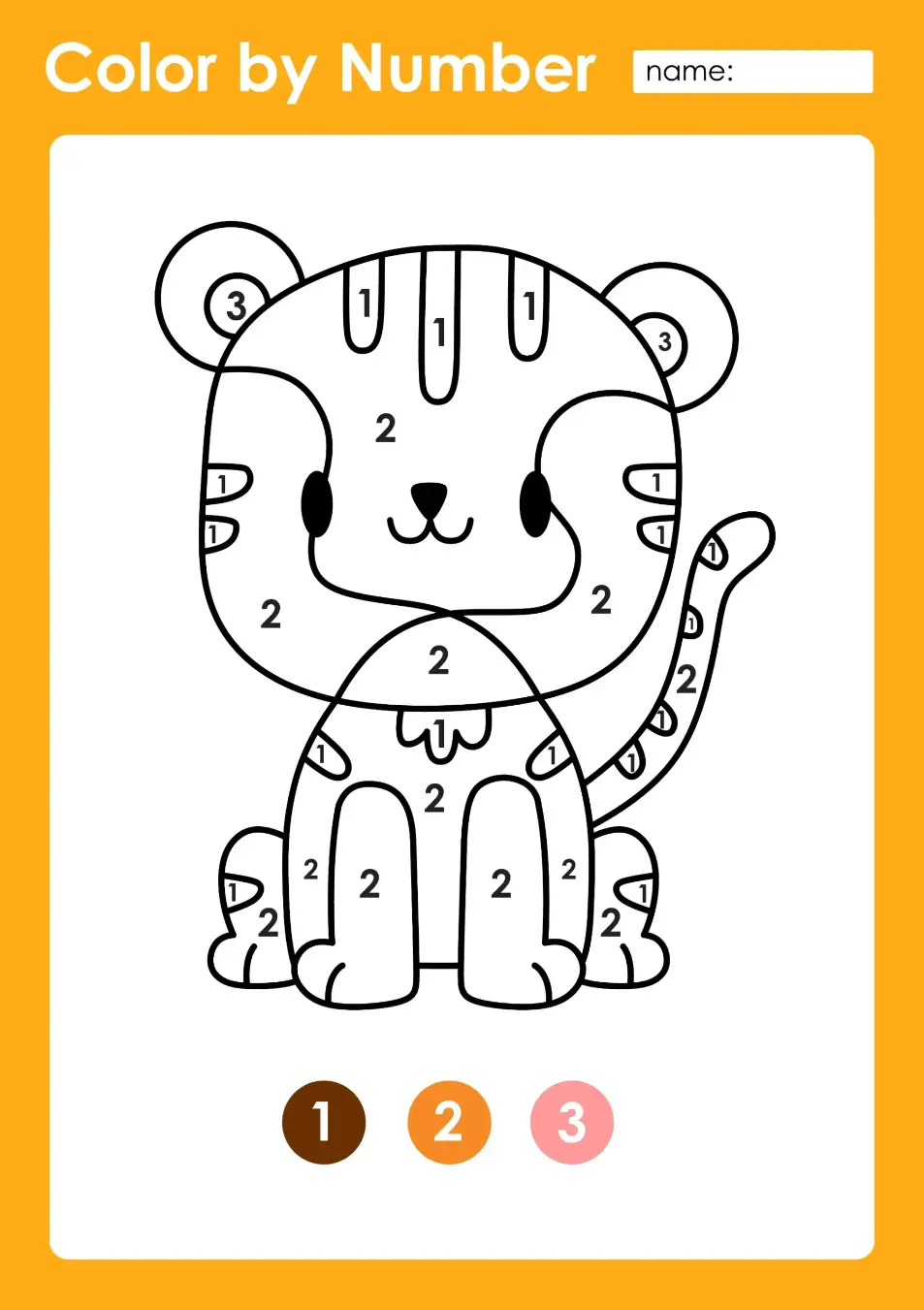 Free Color By Numbers Picture