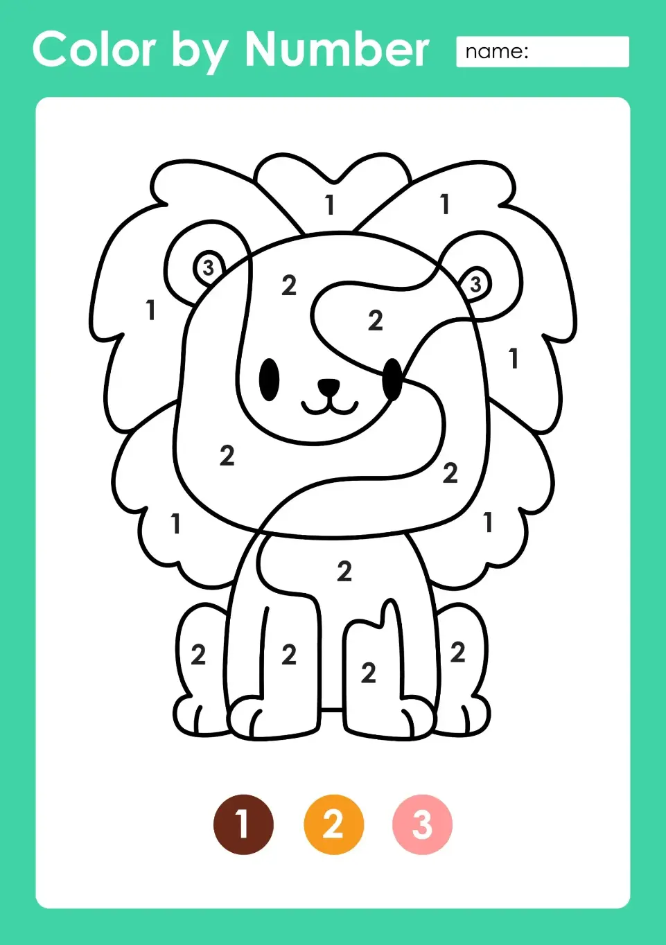 Free Color By Numbers Picture
