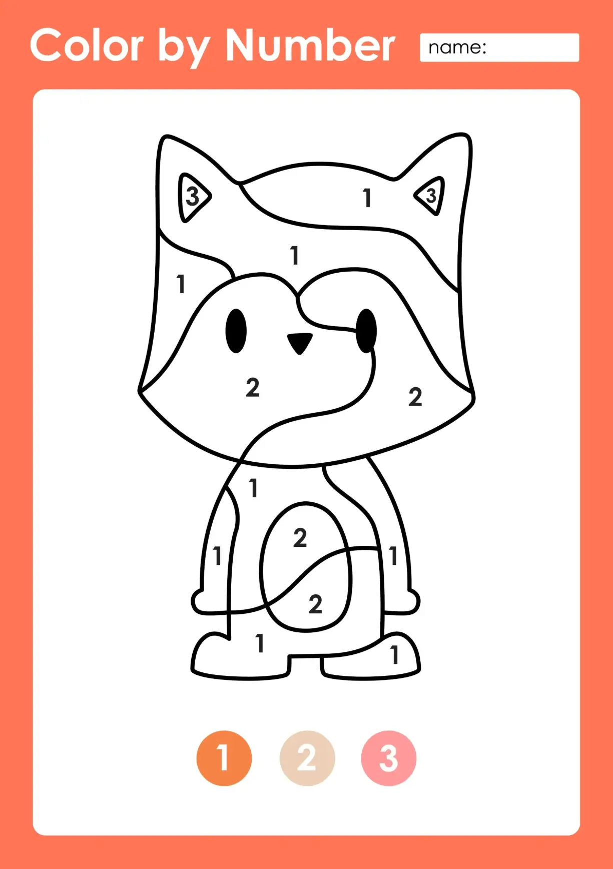 Free Color By Numbers Picture
