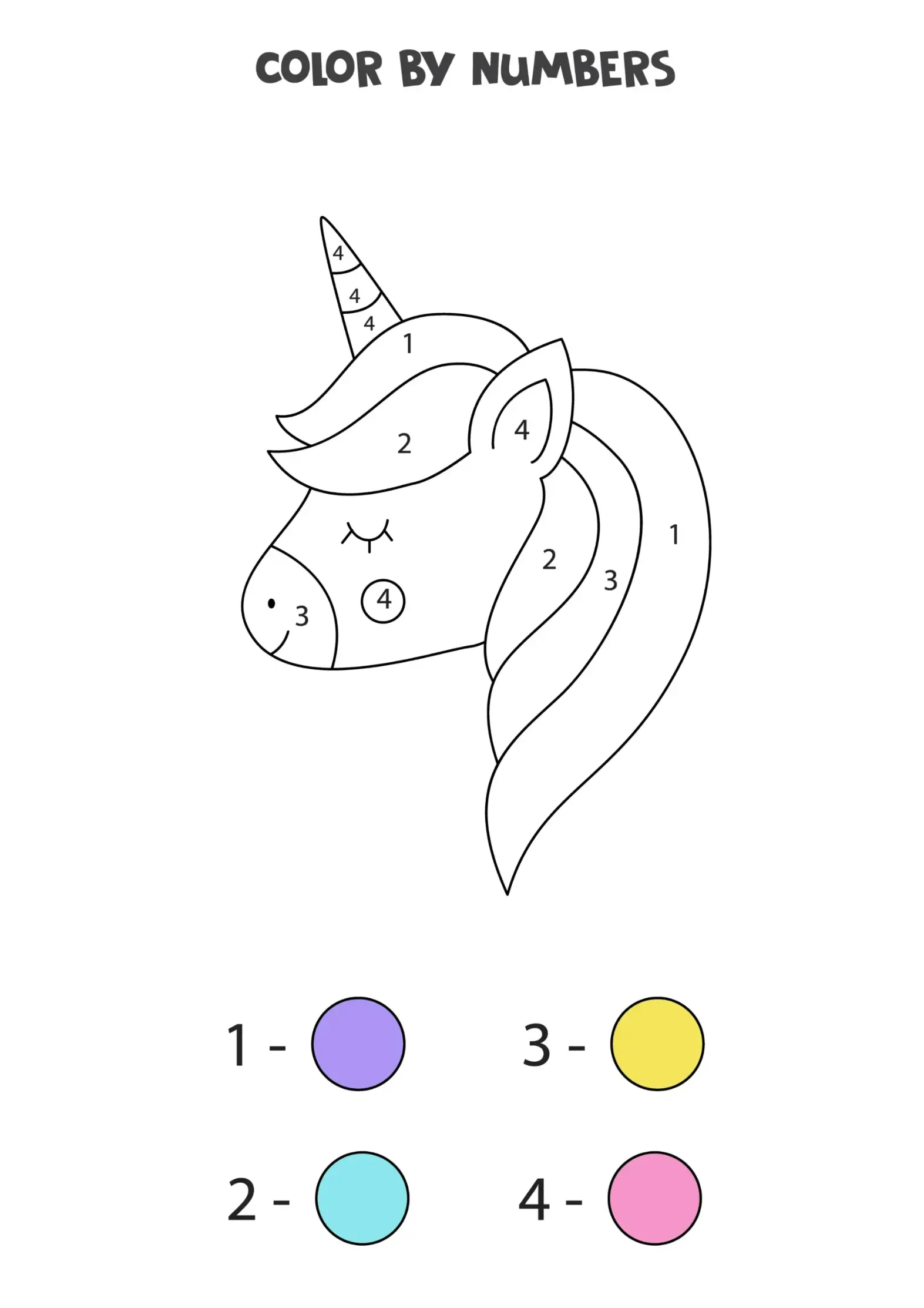 Free Color By Numbers Picture
