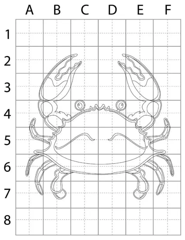 Free Crab Picture To Color In