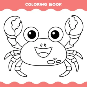 Free Crab Picture To Color In