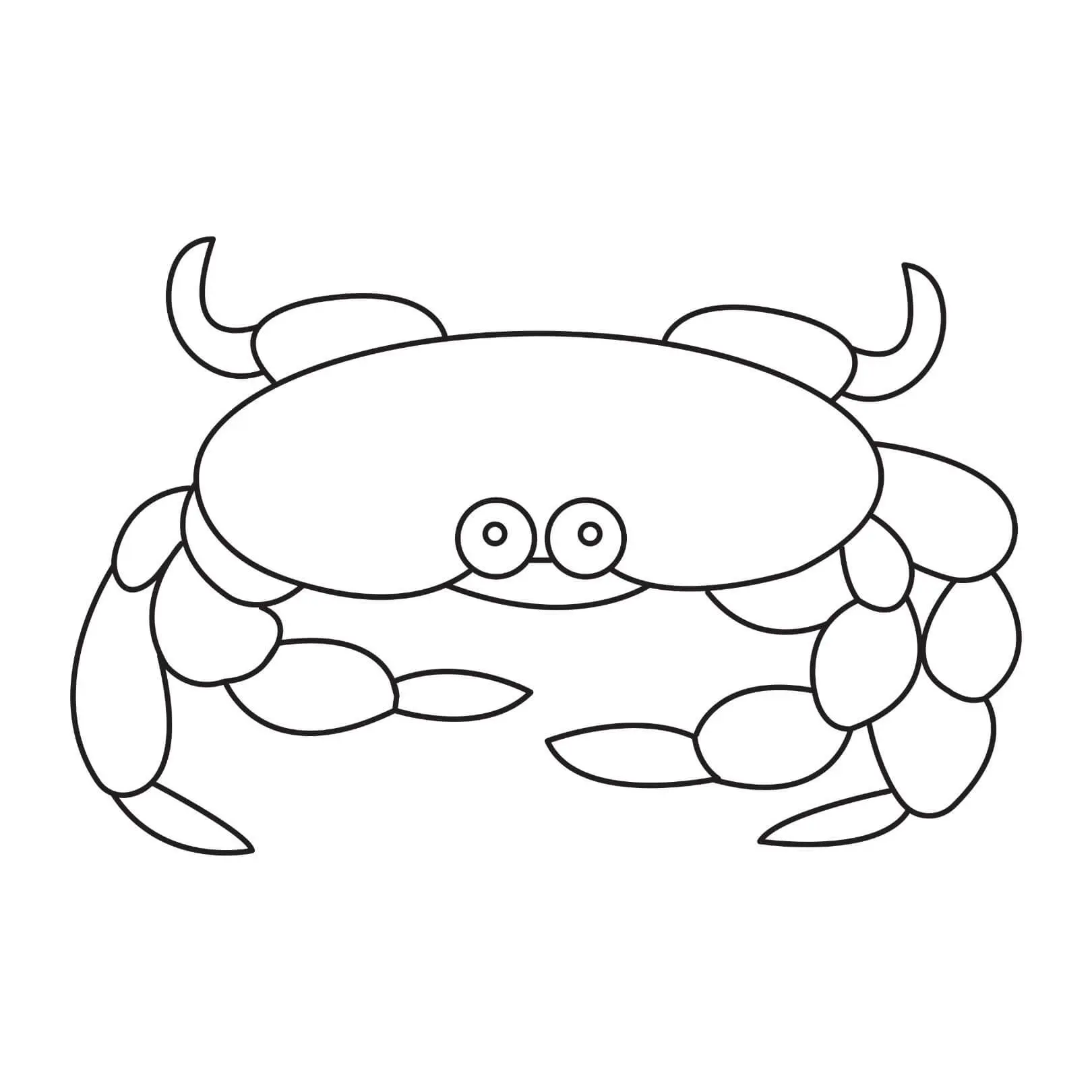 Free Crab Picture To Color In