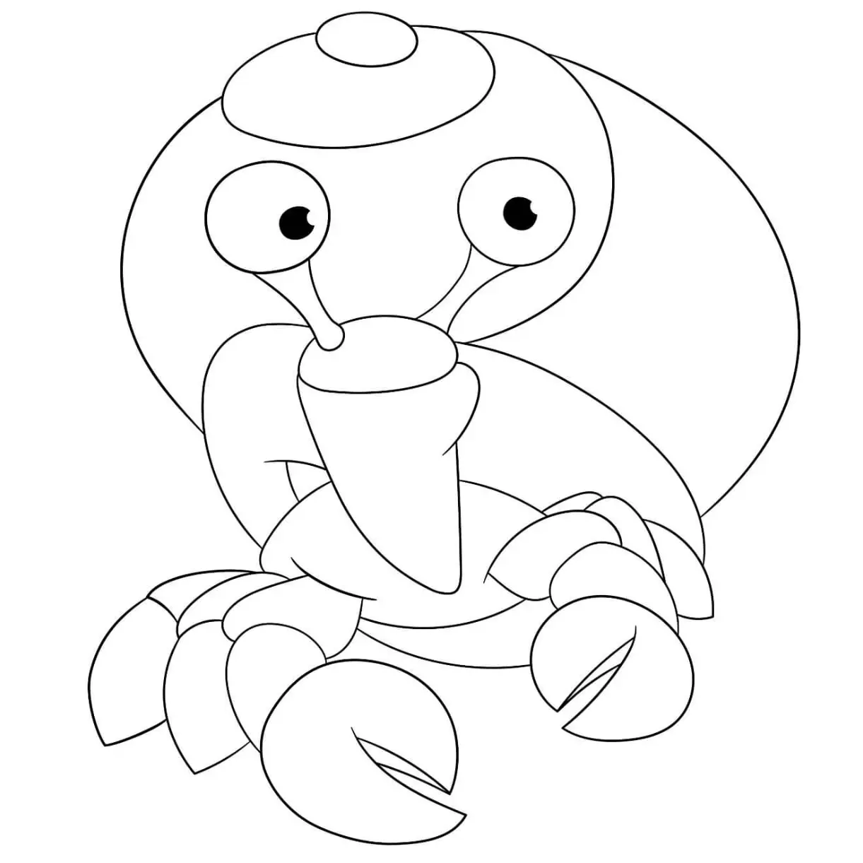Free Crab Picture To Color In