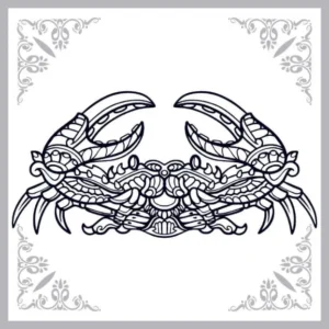 Free Crab Picture To Color In