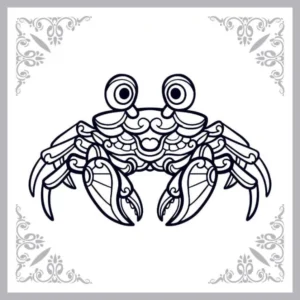 Free Crab Picture To Color In