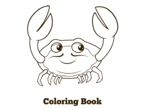 Free Crab Picture To Color In