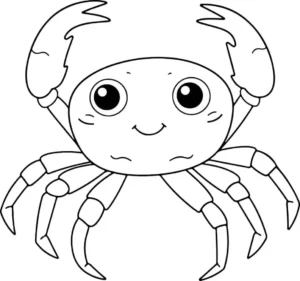 Free Crab Picture To Color In