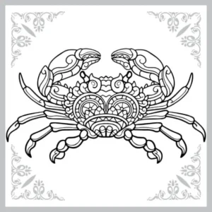 Free Crab Picture To Color In