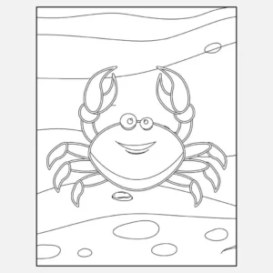 Free Crab Picture To Color In