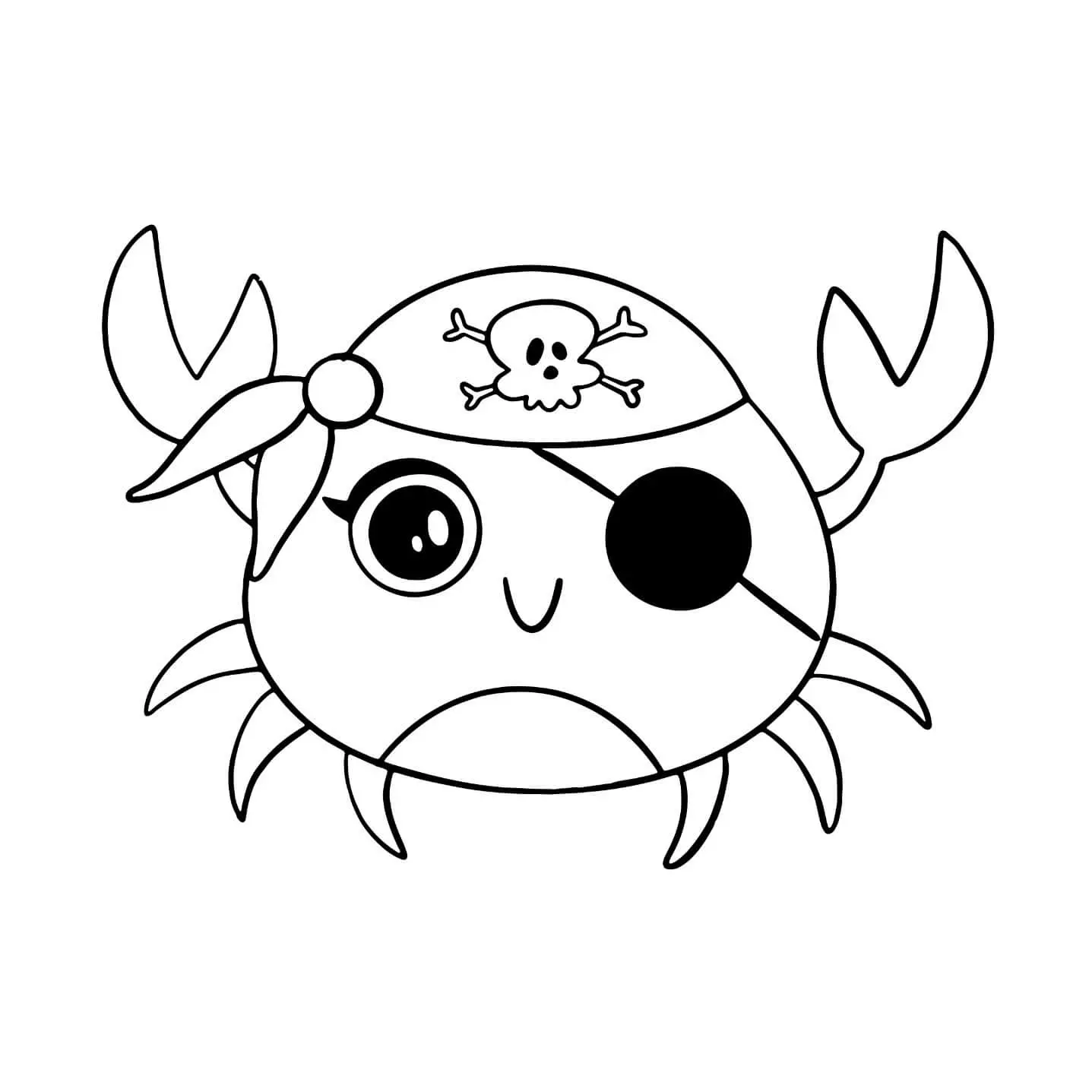 Free Crab Picture To Color In