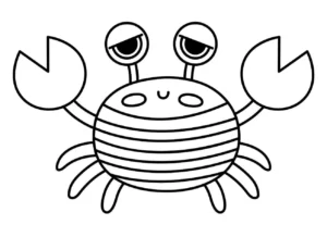 Free Crab Picture To Color In