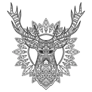 Free Deer Picture To Color In