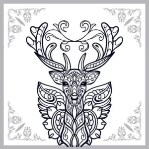 Free Deer Picture To Color In