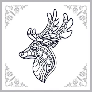 Free Deer Picture To Color In