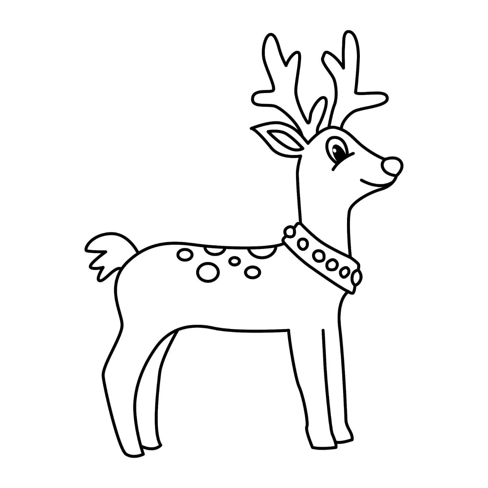 Free Deer Picture To Color In