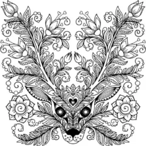 Free Deer Picture To Color In