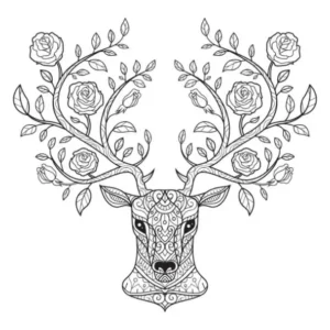 Free Deer Picture To Color In