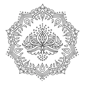 Free Diwali Picture To Color In