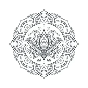 Free Diwali Picture To Color In