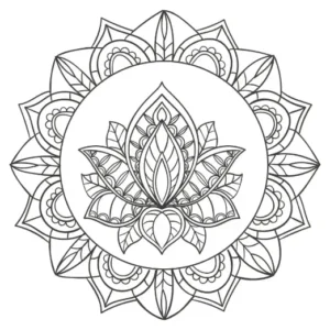 Free Diwali Picture To Color In