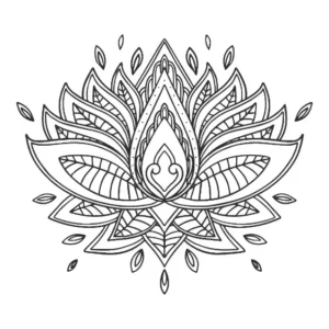 Free Diwali Picture To Color In