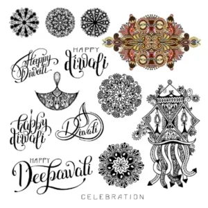 Free Diwali Picture To Color In