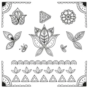 Free Diwali Picture To Color In