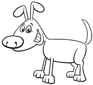 Free Dog Picture To Color In