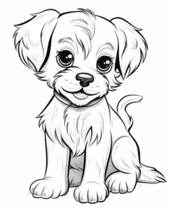 Free Dog Picture To Color In