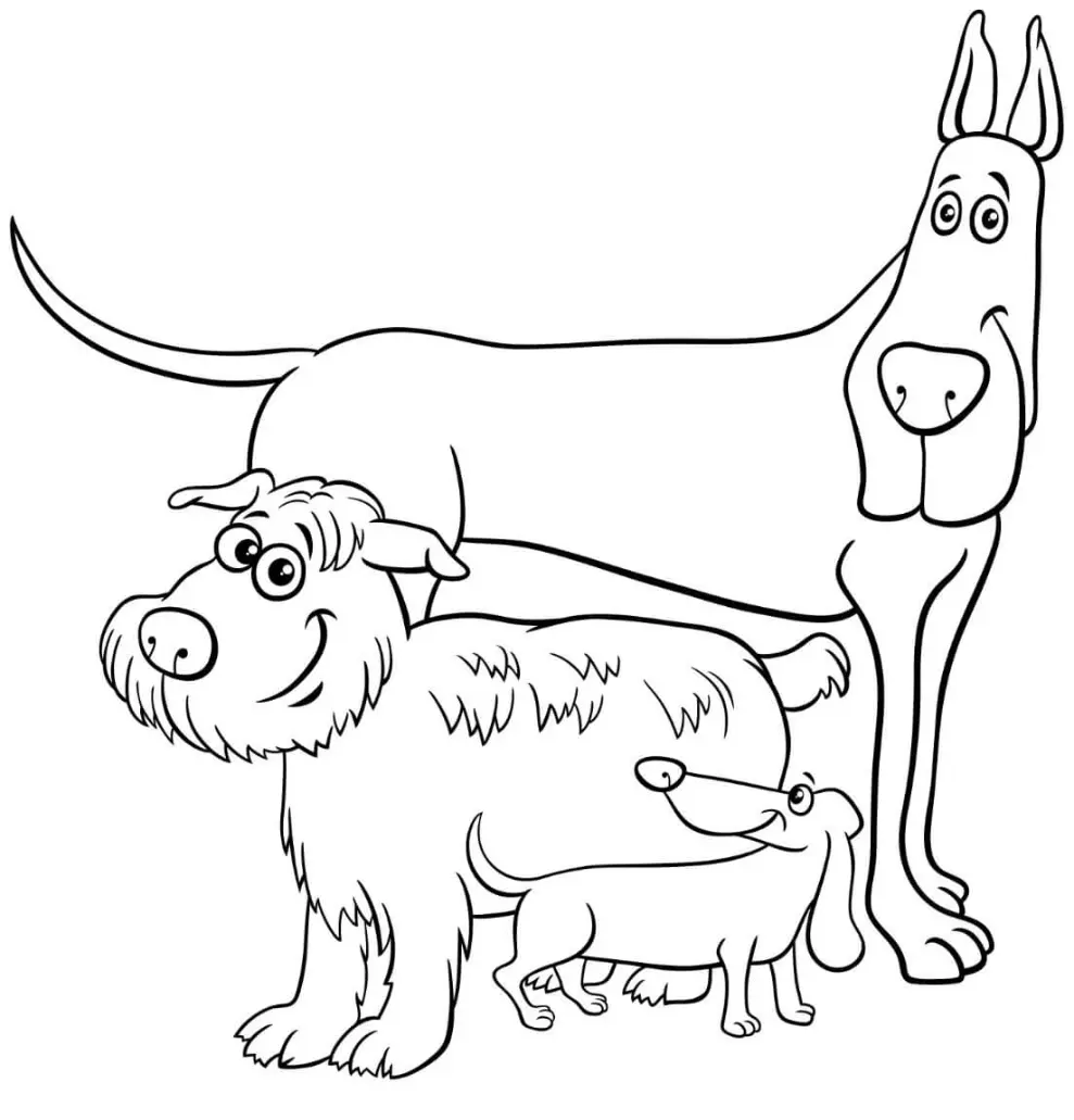Free Dog Picture To Color In