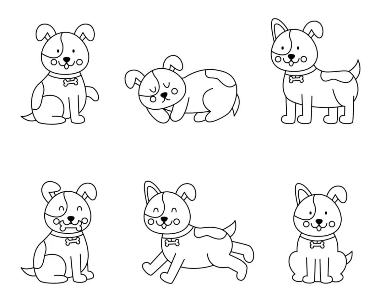 Free Dog Picture To Color In