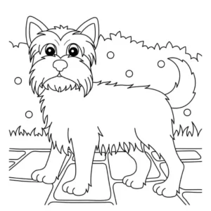 Free Dog Picture To Color In