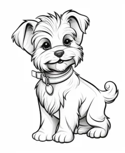 Free Dog Picture To Color In