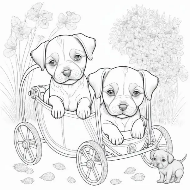 Free Dog Picture To Color In