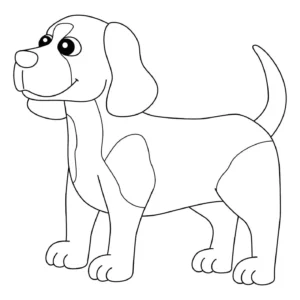 Free Dog Picture To Color In
