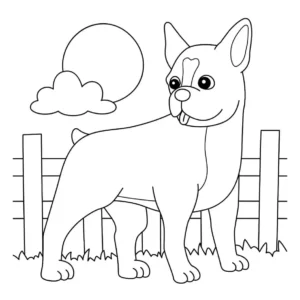 Free Dog Picture To Color In