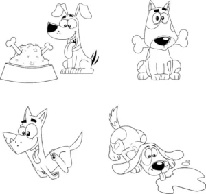 Free Dog Picture To Color In