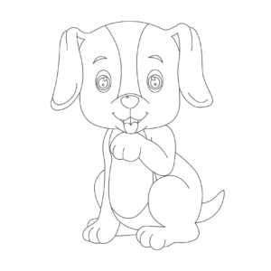 Free Dog Picture To Color In
