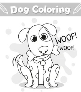 Free Dog Picture To Color In