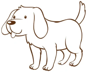Free Dog Picture To Color In