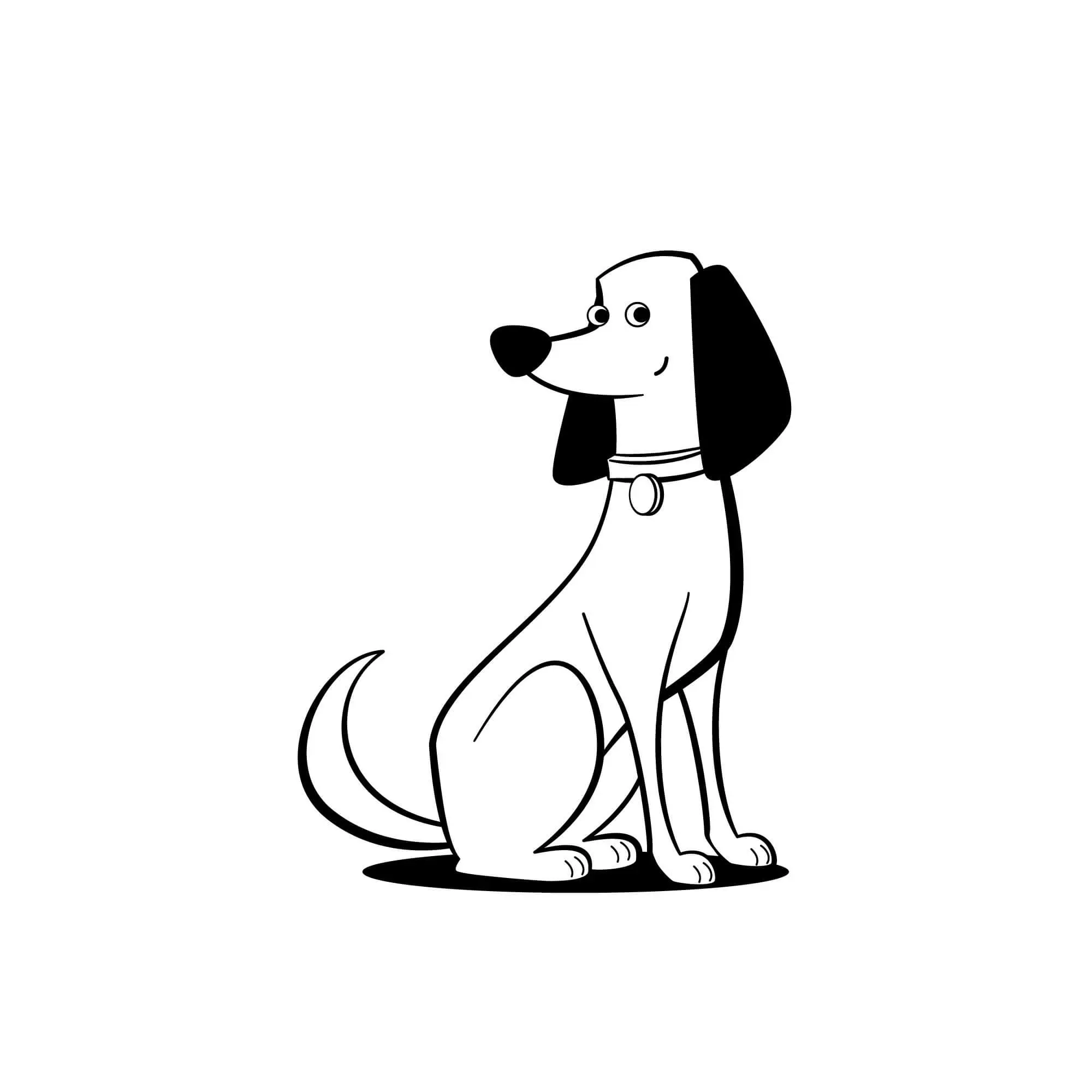 Free Dog Picture To Color In